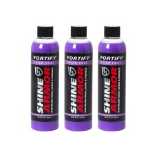 SHINE ARMOR Ceramic Coating Fortify Quick Coat Car Wax Polish Waterless Wash & Wax Hydrophobic Top Coat Polish – 8.0 Oz (3 Bottles)