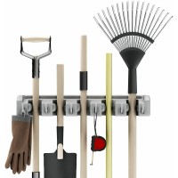 Shovel Rake & Tool Holder with Hooks