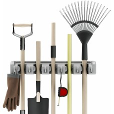 Shovel Rake & Tool Holder with Hooks