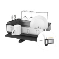 simplehuman Steel Frame Dishrack & Sink Caddy