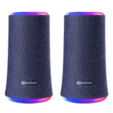 Soundcore by Anker Flare 2 Bluetooth Speaker Two Pack, Blue