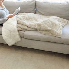 St James Home Sherpa Fleece Foot Pocket Throw