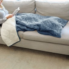 St James Home Sherpa Fleece Foot Pocket Throw