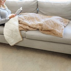 St James Home Sherpa Fleece Foot Pocket Throw