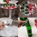 Stainless Steel Beverage Tub with Stand, Bottle Opener & Scoop