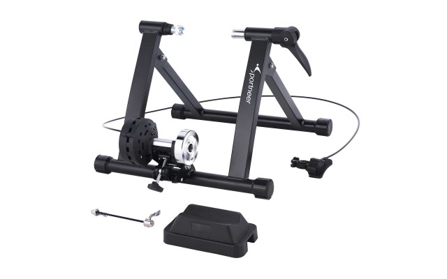 Steel Bike Trainer With Magnetic Wheel