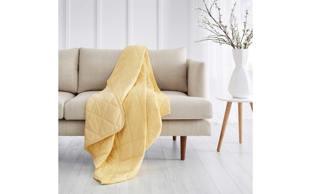 Sutton Place Cooling Throw, Yellow