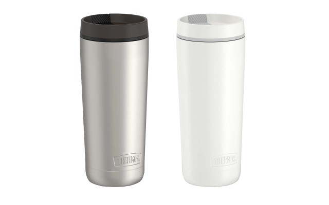  Stainless Steel 18oz Travel Tumbler, 2-pack, White