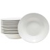  Set of 12 Porcelain Wide Rim Soup Bowls