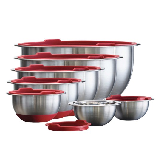  14-piece Stainless Steel Mixing Bowl Set with Lids