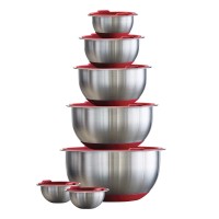 Tramontina 14-piece Stainless Steel Mixing Bowl Set with Lids