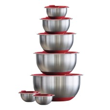 Tramontina 14-piece Stainless Steel Mixing Bowl Set with Lids