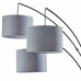 Trinity 3-Arm Arc Floor Lamp