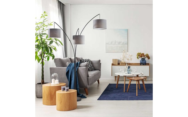 Trinity 3-Arm Arc Floor Lamp