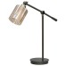  Vintage Series Edison III, LED Desk Lamp w/Wireless Charger, Gray