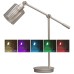  Vintage Series Edison III, LED Desk Lamp w/Wireless Charger, Silver