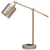  Vintage Series Edison III, LED Desk Lamp w/Wireless Charger, Gold