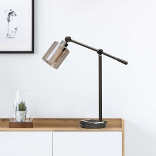 UltraBrite Vintage Series Edison IIILED Desk Lamp w/Wireless Charger