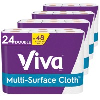 Viva Multi-Surface Cloth Paper Towels, 2-Ply, 110 Sheets, 24-count