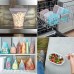  10-piece Reusable Platinum Silicone Food Containers