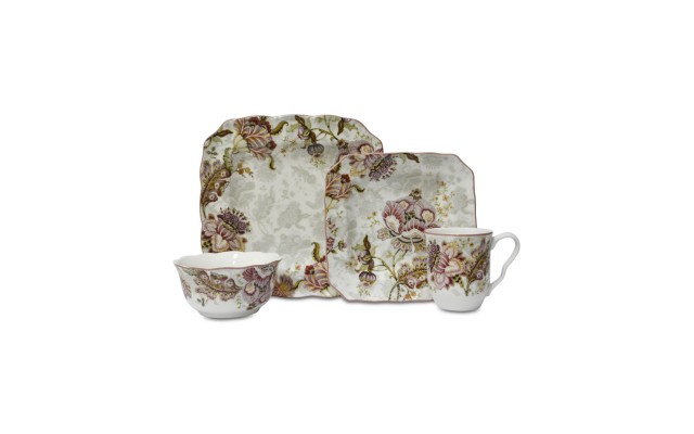  Gabrielle Cream 16-Pc. Dinnerware Set, Service for 4