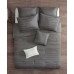  Jenda King 8 Piece Comforter Set Bedding, Grey