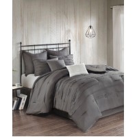 510 Design Jenda King 8 Piece Comforter Set Bedding, Grey