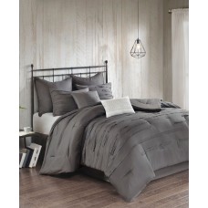 510 Design Jenda King 8 Piece Comforter Set Bedding, Grey