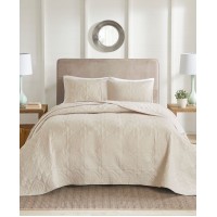 510 Design Oakley King/Cal King 3 Piece Bedspread Set, Beige