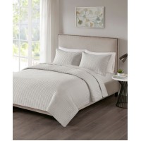 510 Design Otto King/California King 3 Piece Coverlet Set, White