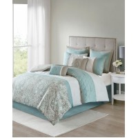 510 Design Shawnee Queen 8 Piece Comforter Set Bedding, Green