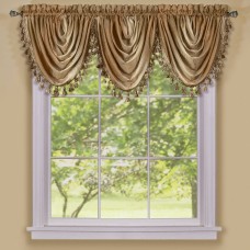Achim Home Furnishings Ombre Waterfall Window Curtain Valance,