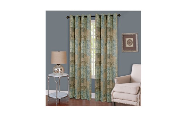  Vogue Grommet Window Curtain Panel, 50×84, Multicolor