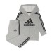  Baby Boys & Girls Heathered Fleece Hoodie & Jogger Pants Set