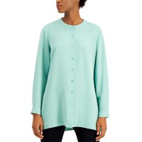 Alfani Button-Down Tunic Top