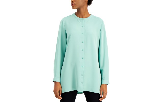  Button-Down Tunic Top