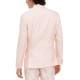  Men’s Slim-Fit Stretch Pink Solid Tuxedo Jacket