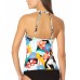  Mesh-Inset Tankini Top Women’s Swimsuit,Multi, M