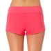  Wrap-Front Shorty Swim Bottoms, Pink, L