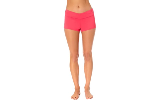  Wrap-Front Women’s Shorty Swim Bottoms,Sorbet, S