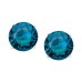  Gold-Tone Blue Round Stone Stu Blue 1SZ 60398687