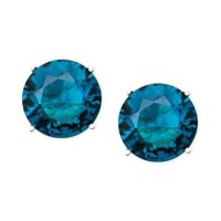 Anne Klein Gold-Tone Blue Round Stone Stu Blue 1SZ 60398687
