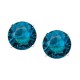  Gold-Tone Blue Round Stone Stu Blue 1SZ 60398687