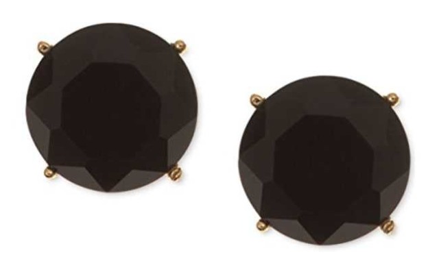  Gold-Tone Faceted Jet Stone St Jet 1SZ 60398694