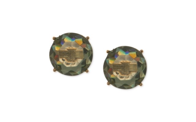  Gold-Tone Light Honey Round Stone, Light Honey