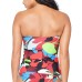 Bar Iii Knot-Front Bandeau Tankini Top,  Women’s Swimsuit, Multi, X-Large