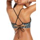  Zebra Print Underwire Bikini Top,Safari Sage, X-Small