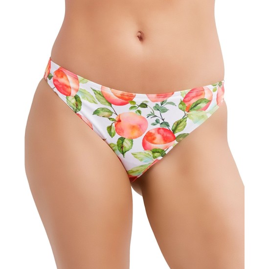 BCBGeneration Just Peachy High-Waisted Bikini Bottoms Women’s Swimsuit, Multi, X-Small