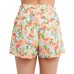  Just Peachy Tie Front Shorts,Multi, X-Small