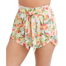 Bcbgeneration Just Peachy Tie Front Shorts,Multi, X-Small